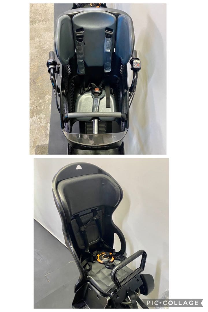 1年保証 ヤマハ　パスキッス　20インチ　カーキ色　子供乗せ　電動アシスト自転車