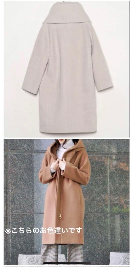 美品✨allurevilleアルアバイル ラムウールビックフードコート サイズ2