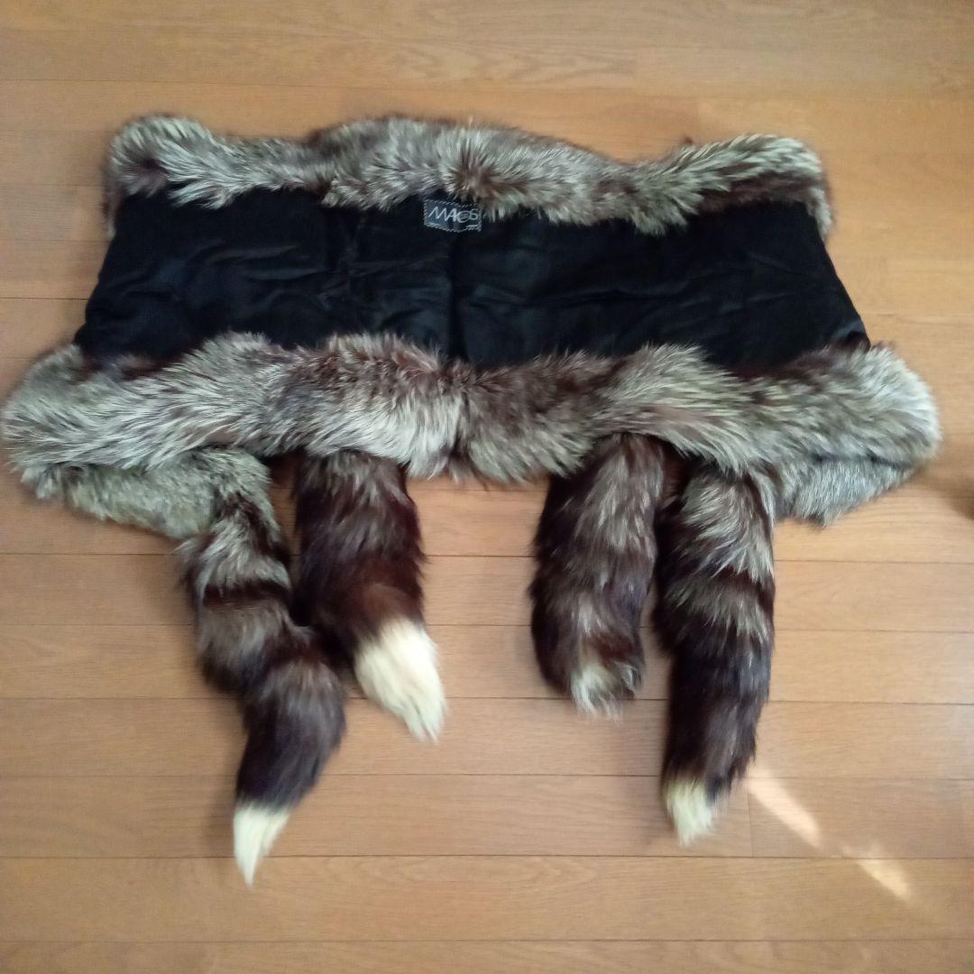 MAKOS FURS UNITED シルバーフォックス　ショール