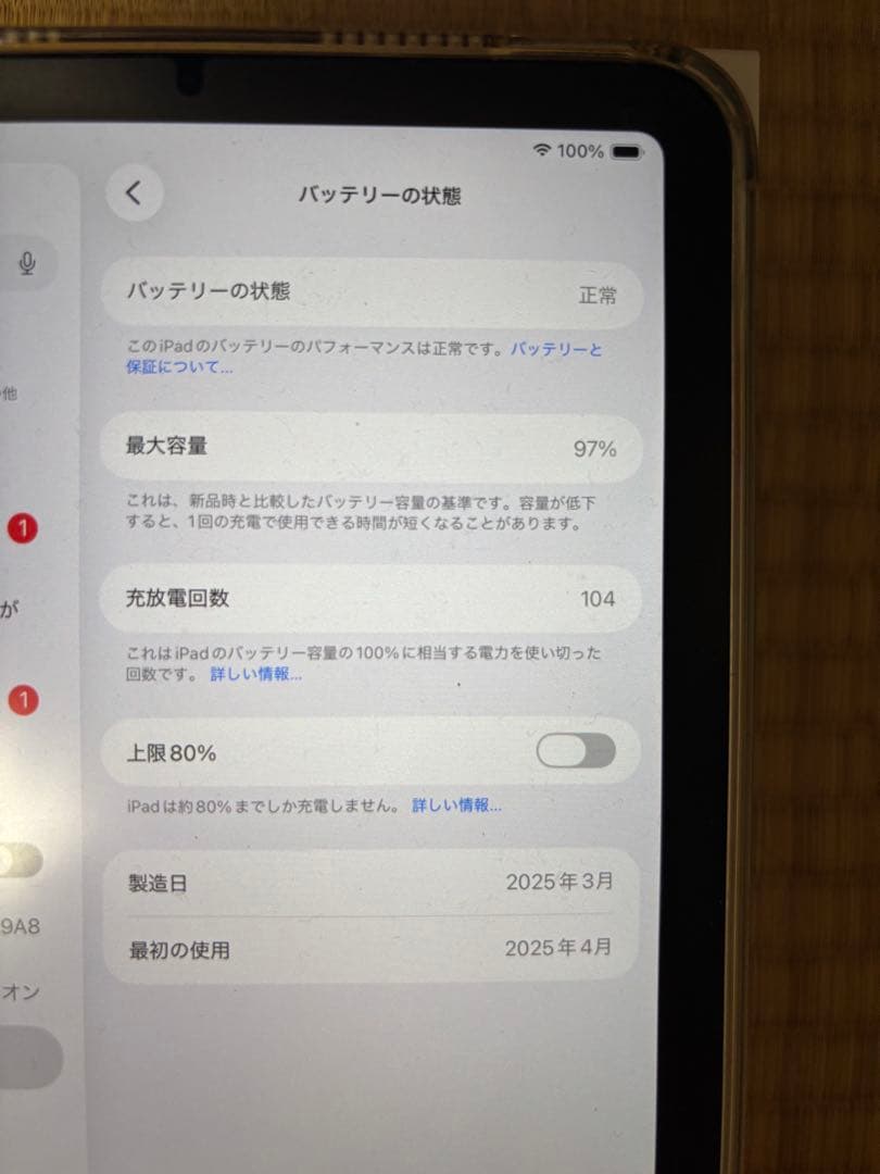 iPad mini (A17 Pro) 128GB スペースグレー周辺アクセ付属