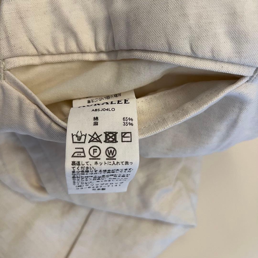 美品✨オーラリー　ダブルブレスト テーラードジャケット コットンリネン