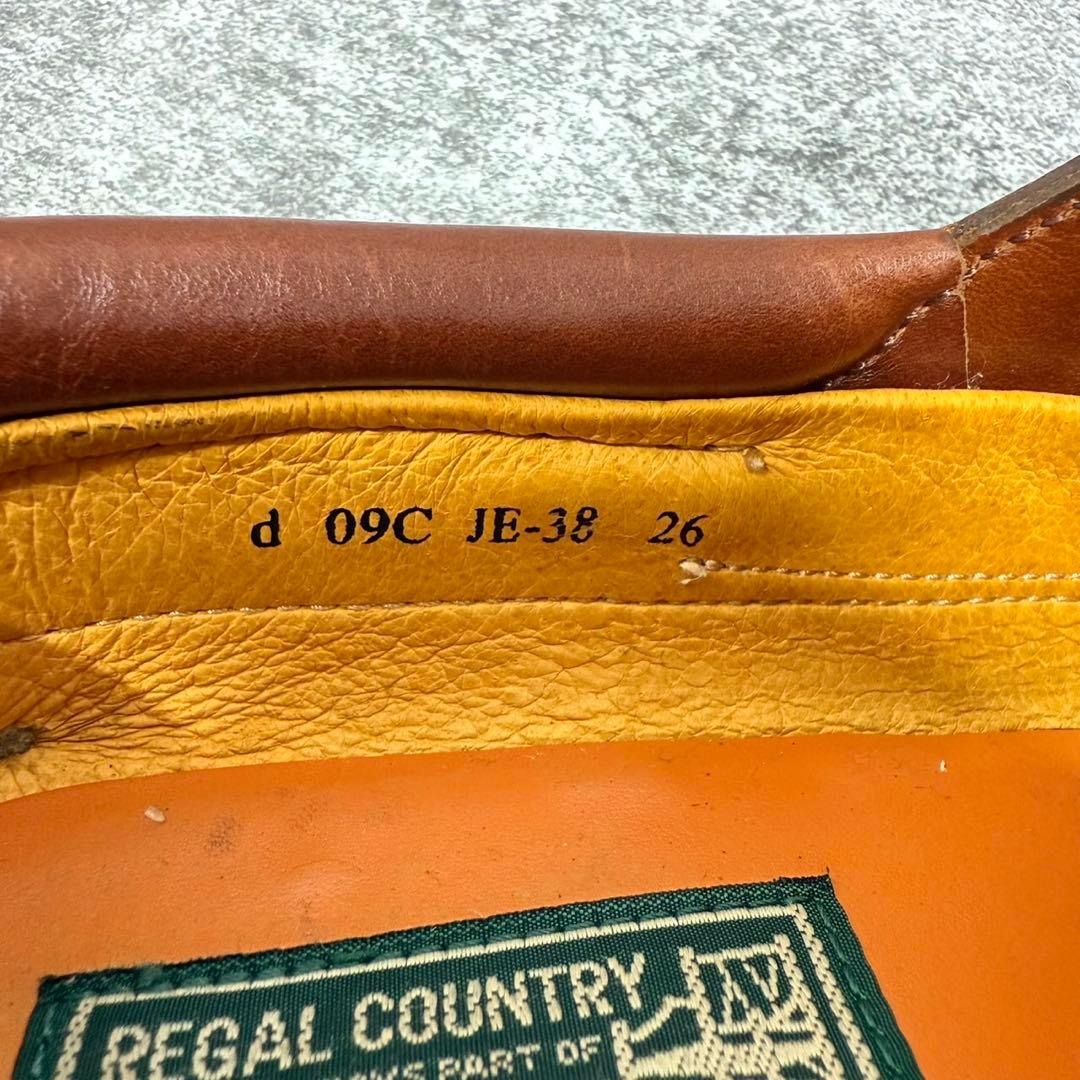 REGAL 【美品】リーガル ディキシューズ 本革 モカシン JE-38