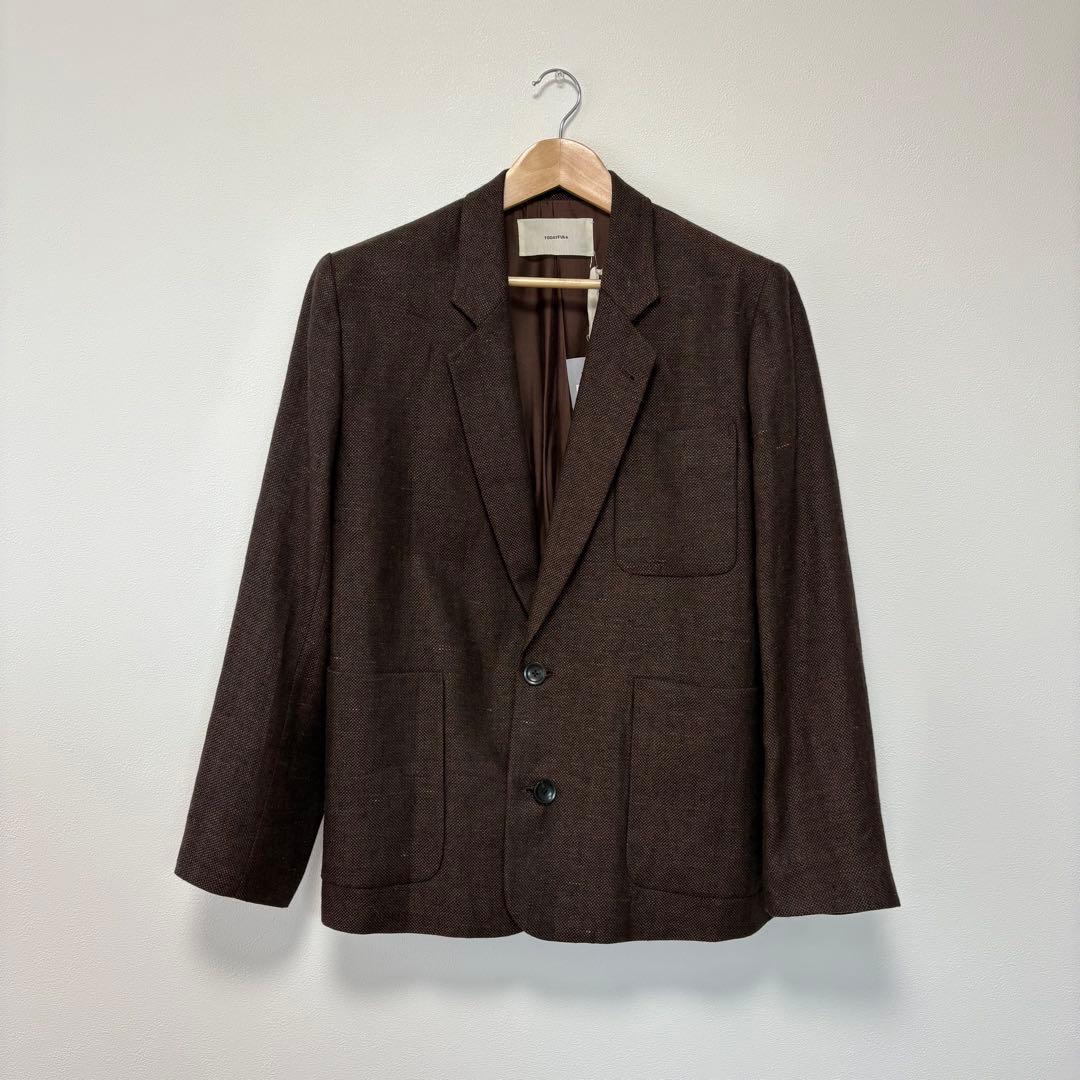 TODAYFUL Boyfriend Linen Jacket 36 チョコ