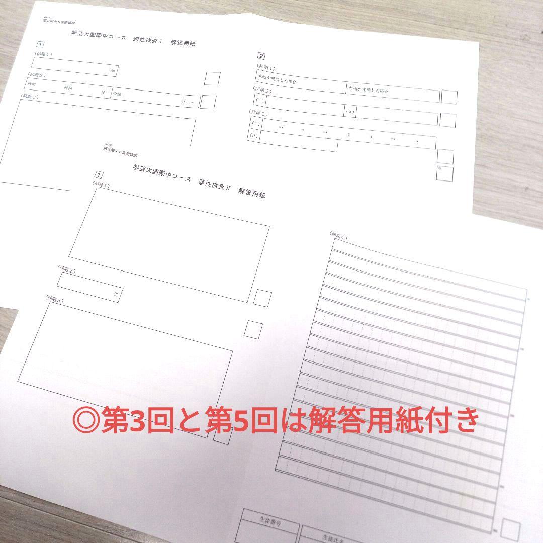 【ena】2022年1月実施  東京学芸大学附属国際中等教育学校 直前特訓全5回