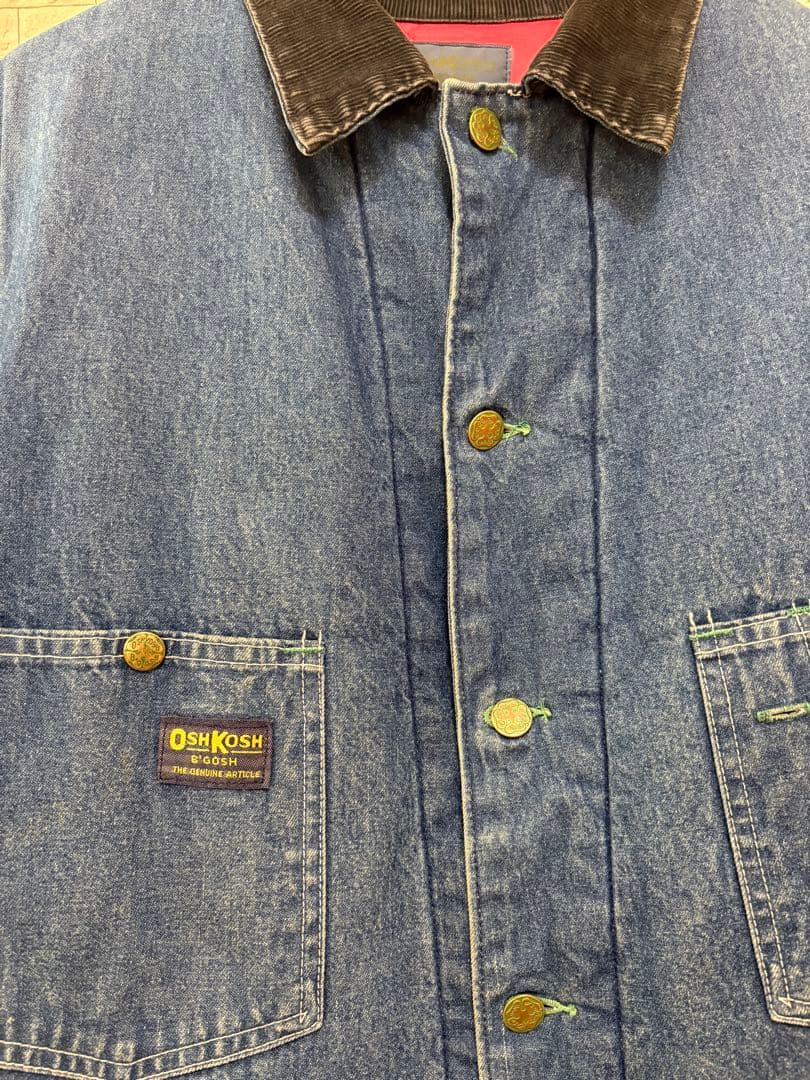 希少USA製 70s 【OshKosh】デニム カバーオール XL