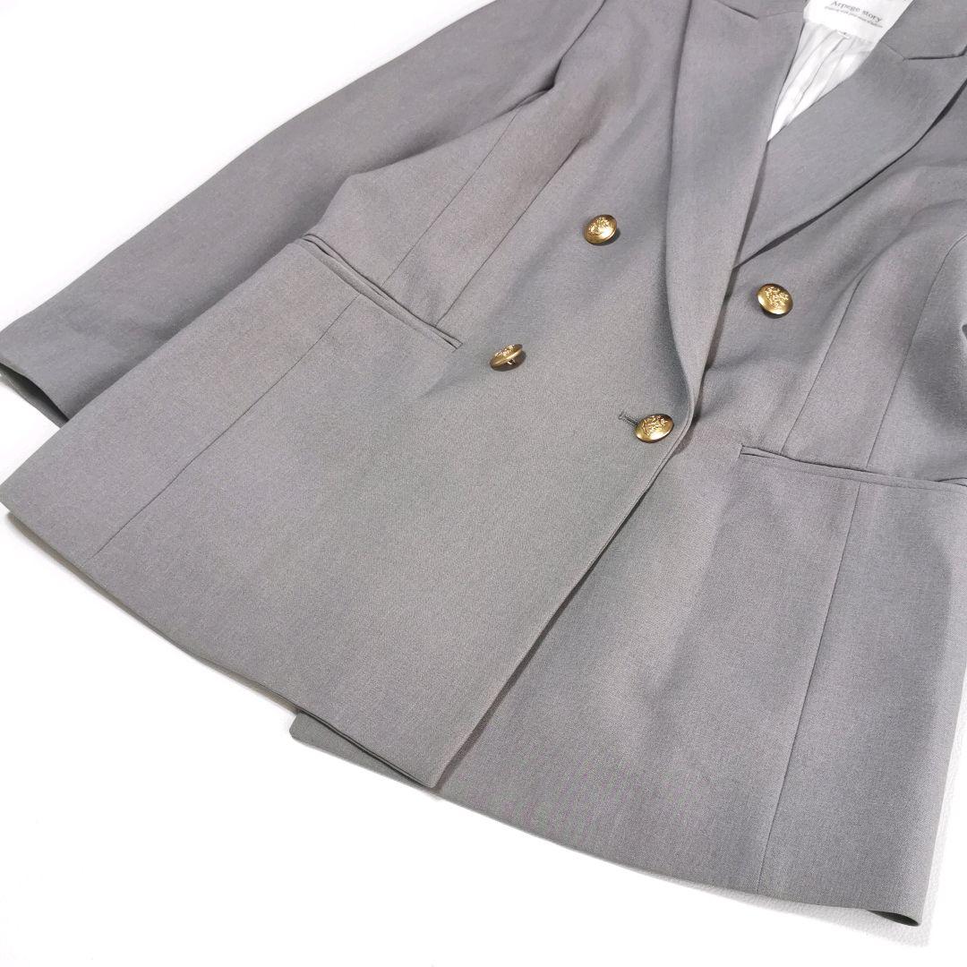 24SS【美品✨】アルページュストーリー ダブルブレストジャケット 金ボタン S