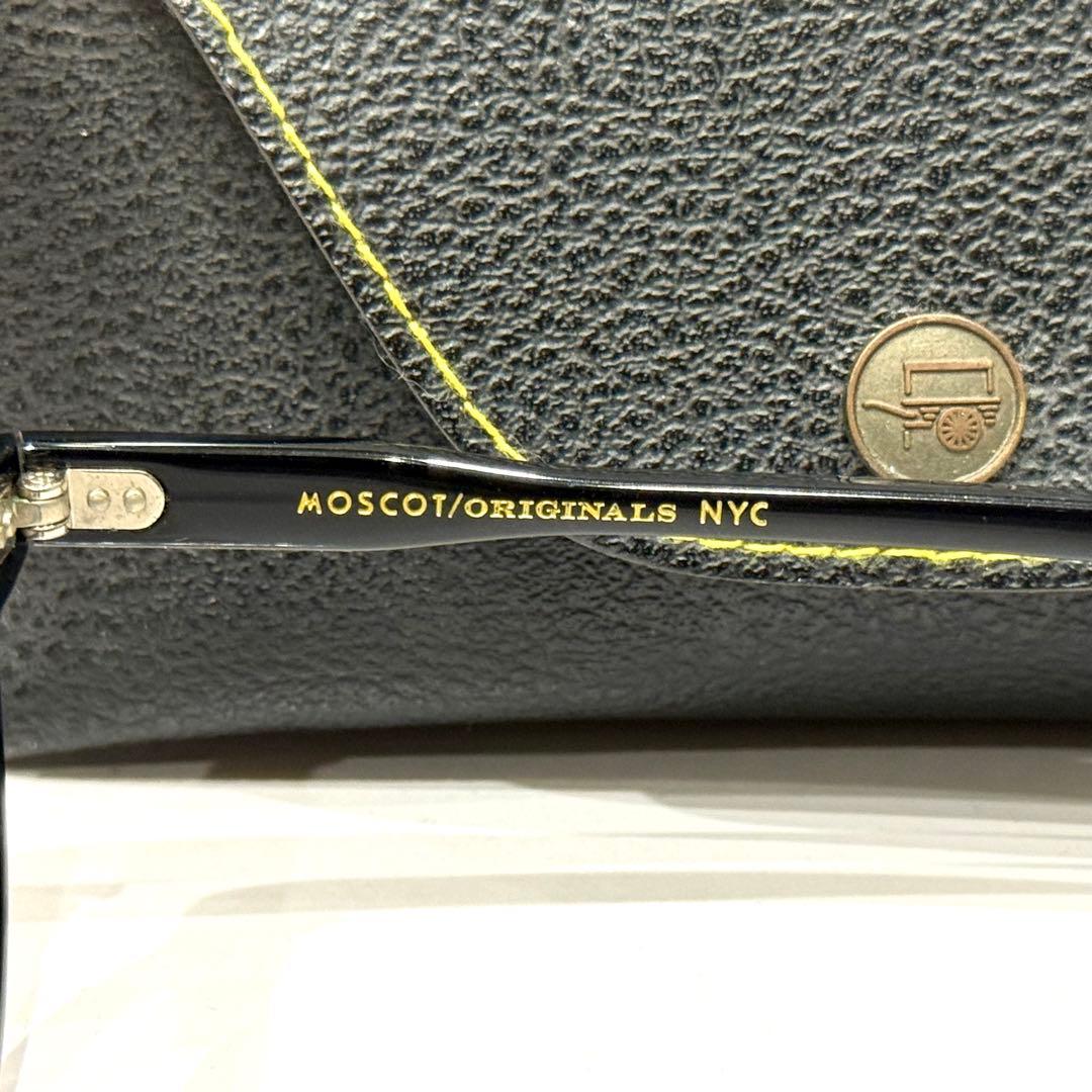 【極美品】正規品 モスコット ミルゼン 44 ブラック 新品ライトグレーレンズ