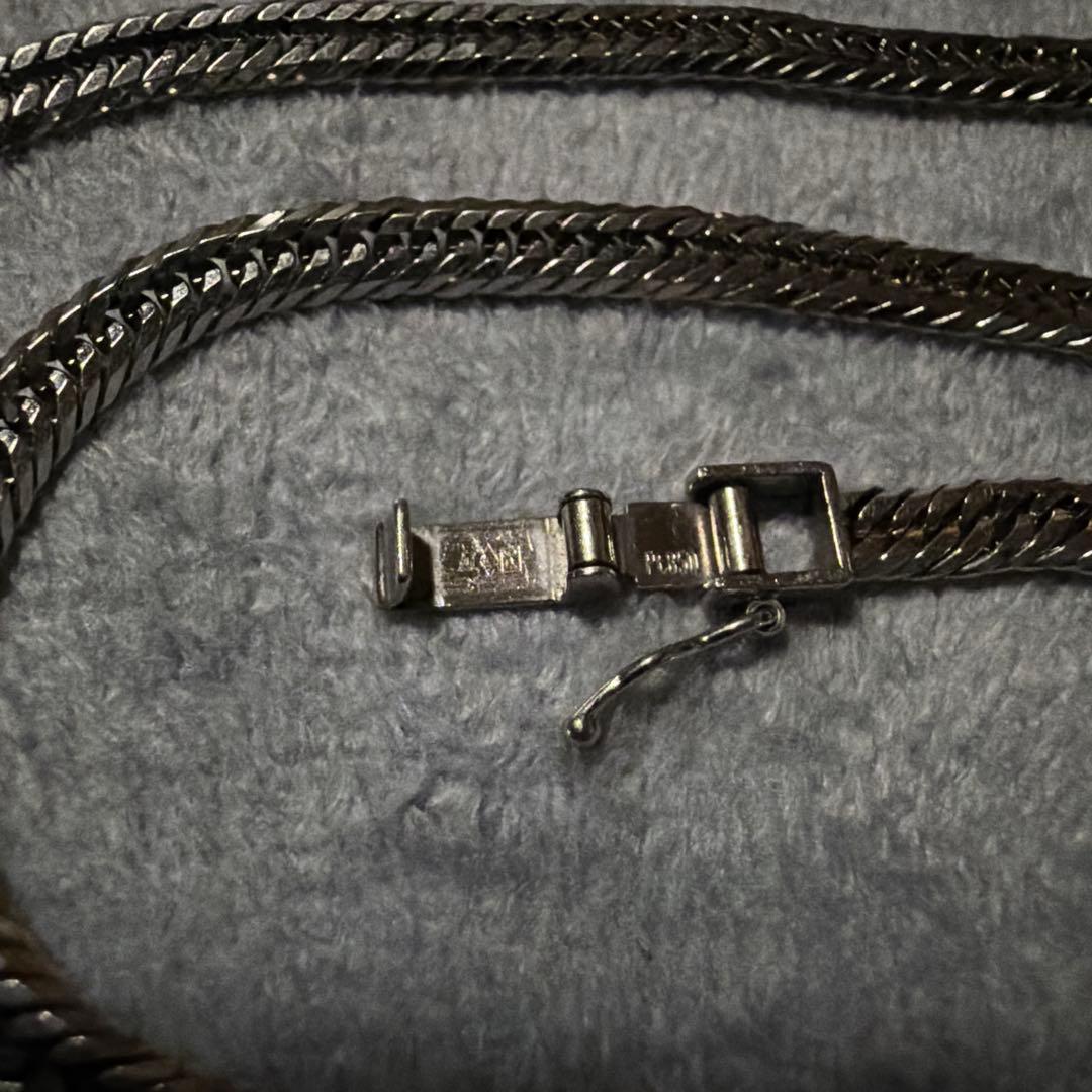 【はまち】Pt850 喜平ネックレス 12面トリプル 30g 50cm