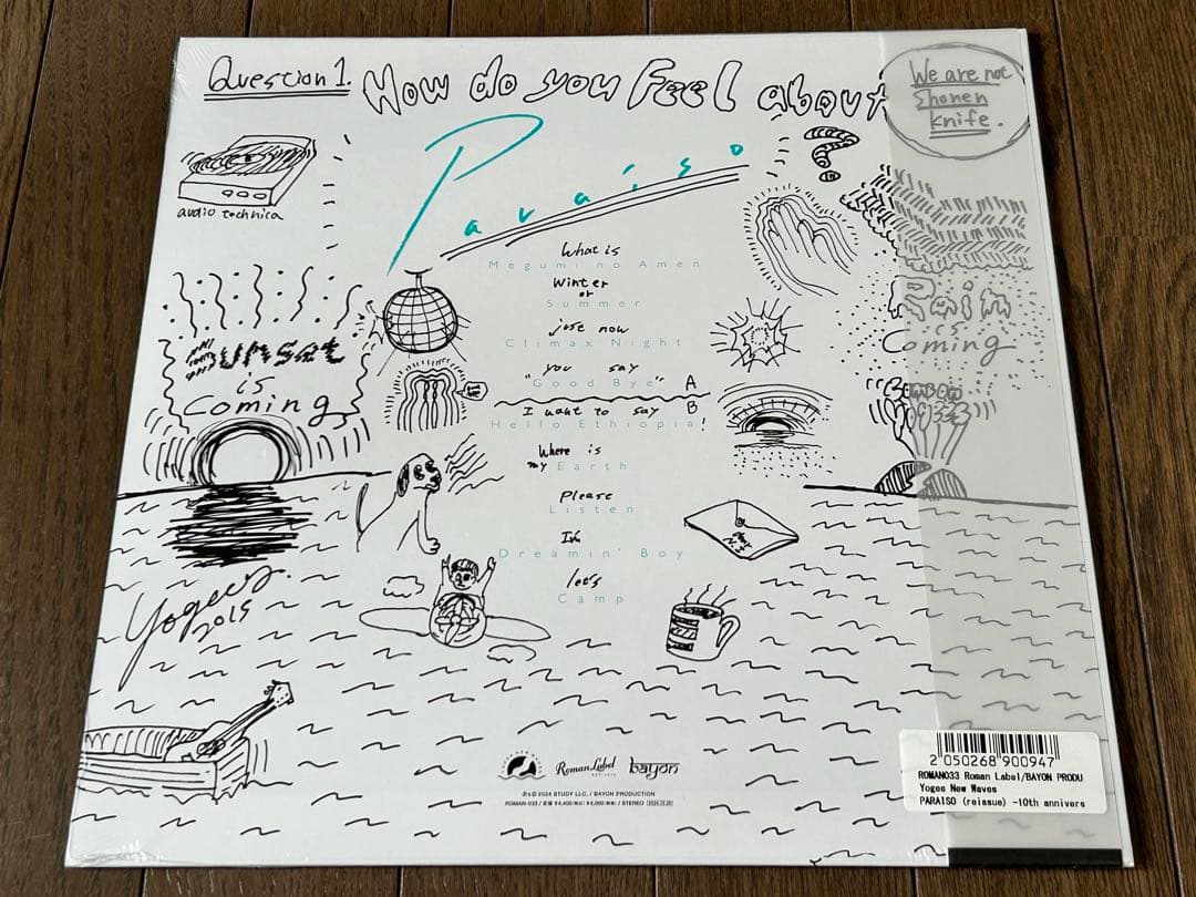 新品 Yogee New Waves PARAISO 10thアナログ レコード