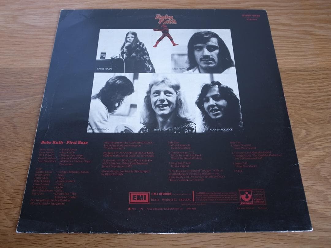 BABE RUTH / FIRST BASE UK盤 LP