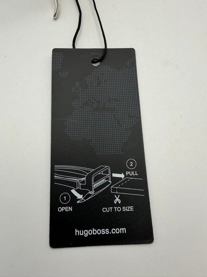 HUGO BOSS レザーベルト　ブラック