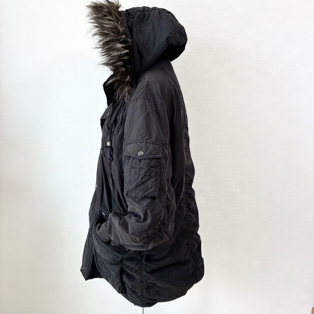 美品✨y2k ギミック モッズコート ファー フード お兄系 3L 大きいサイズ
