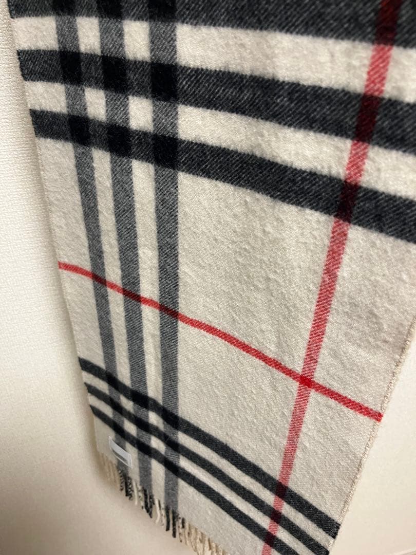 BURBERRY　バーバリー　マフラー　カシミア100％　コントラストチェック