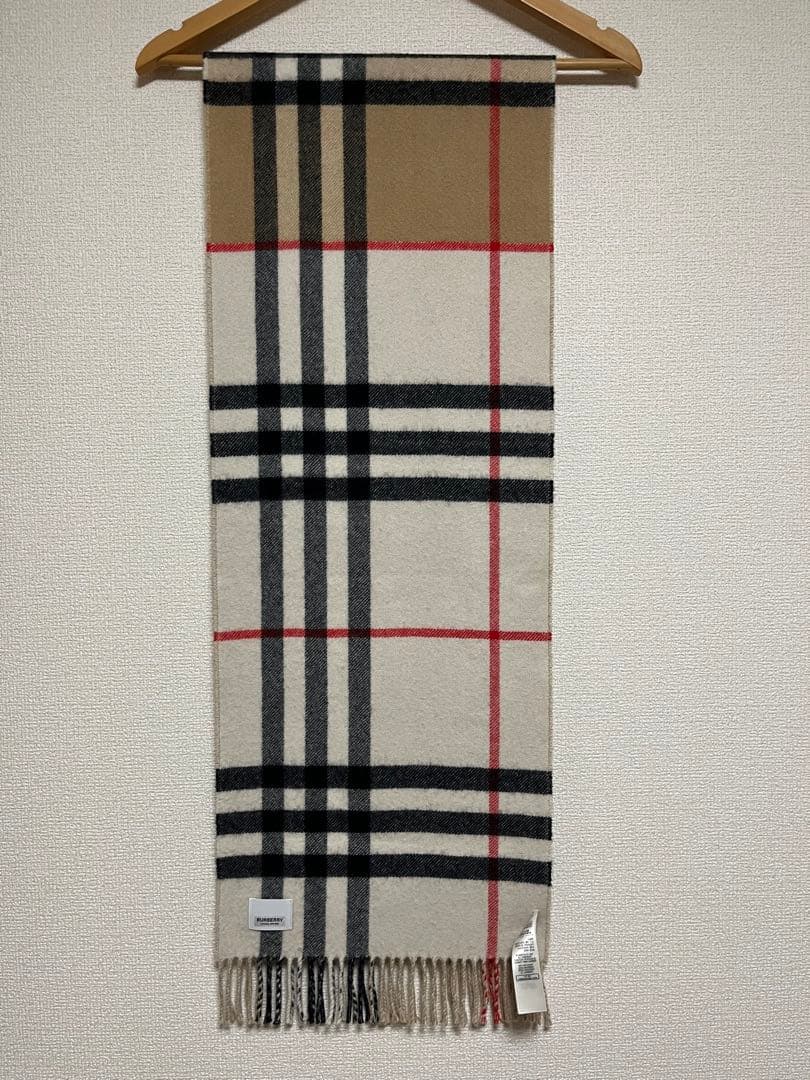 BURBERRY　バーバリー　マフラー　カシミア100％　コントラストチェック