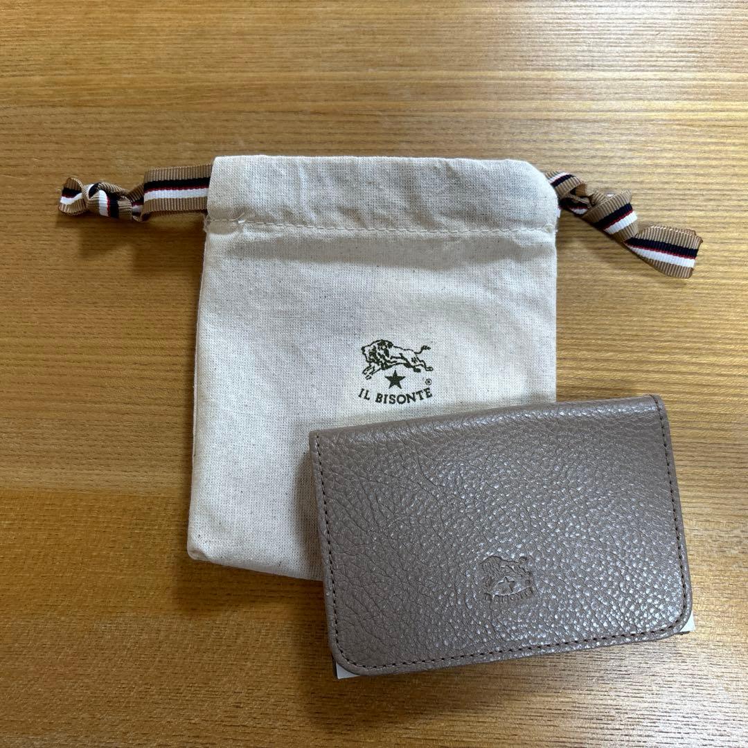 IL BISONTE 名刺入れ グレー