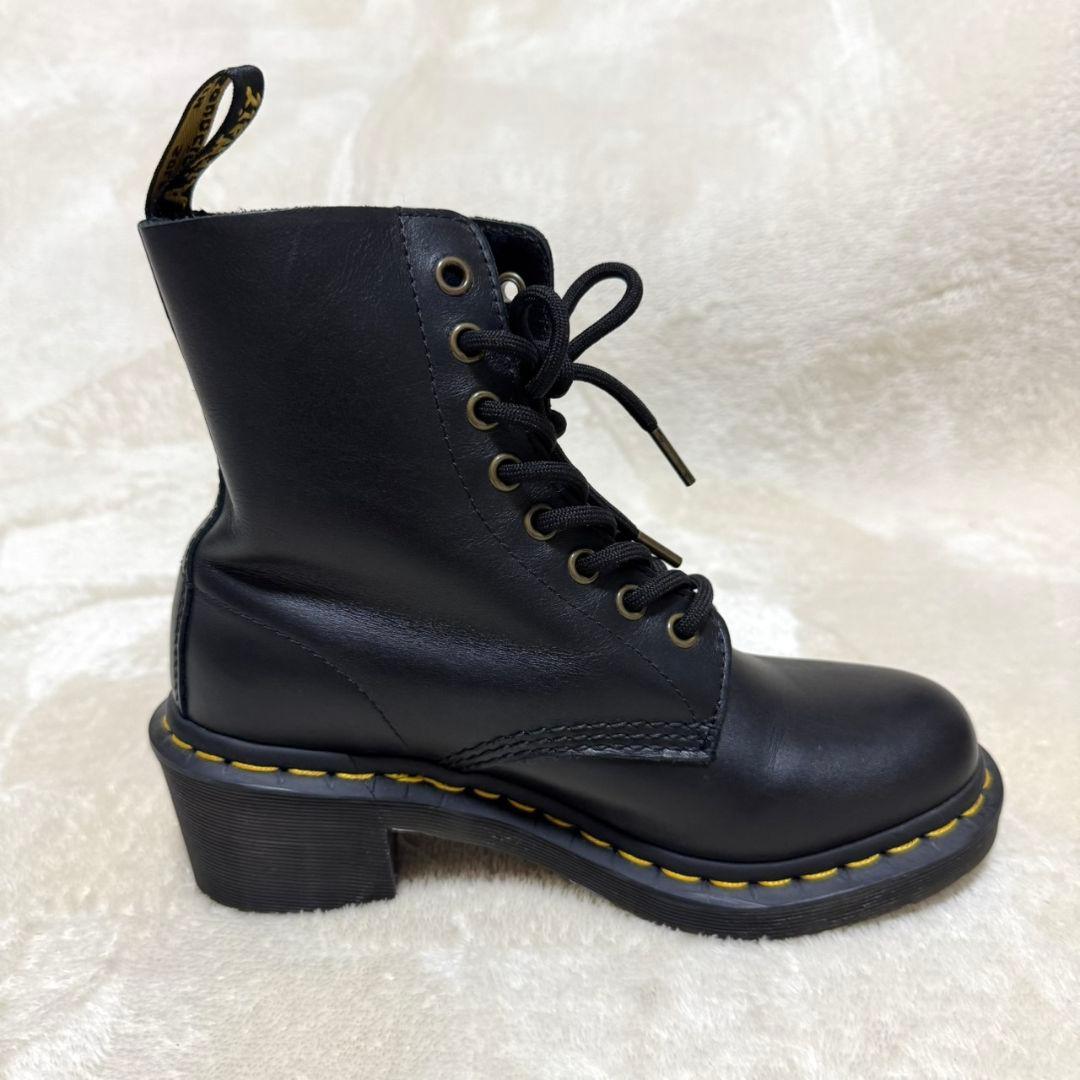 未使用級 Dr.Martensクレメンシー 8ホール チャンキーヒール 本革 黒