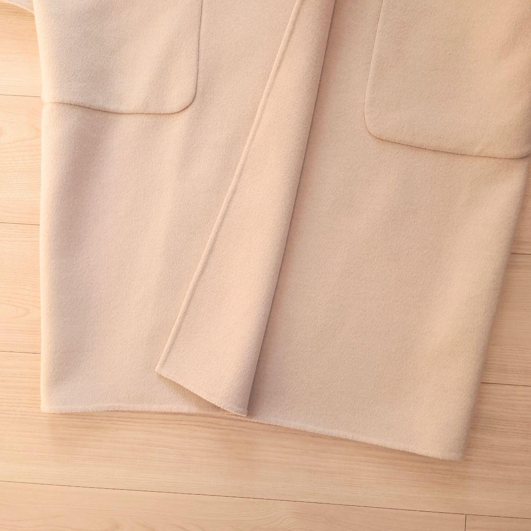 Max Mara　ピュアキャメル フーディ ダブルフェイスコート　ベージュ