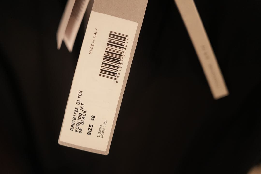 Rick Owens 22SS FOGLIDO JKT DLTEX 48 黒