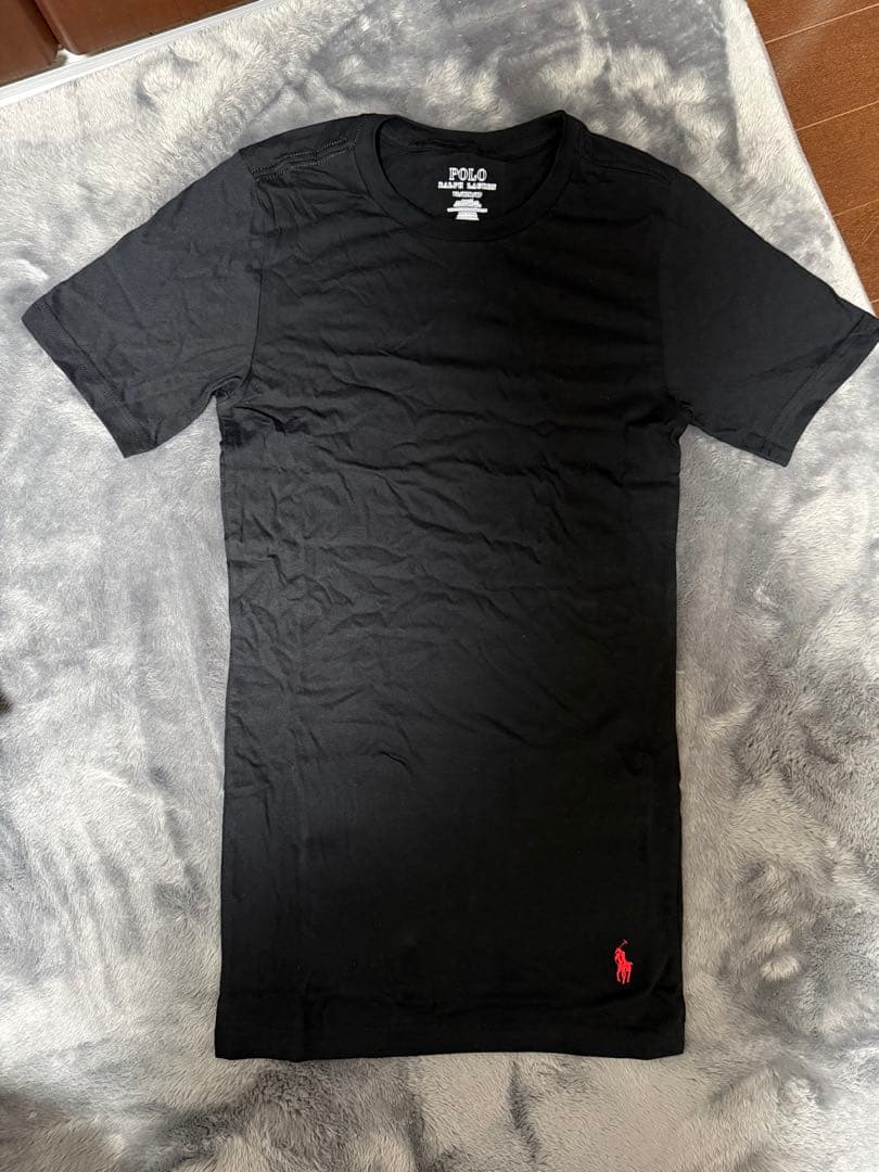 ラルフローレン スリムフィット tシャツ ホワイト ブラック 2枚セット