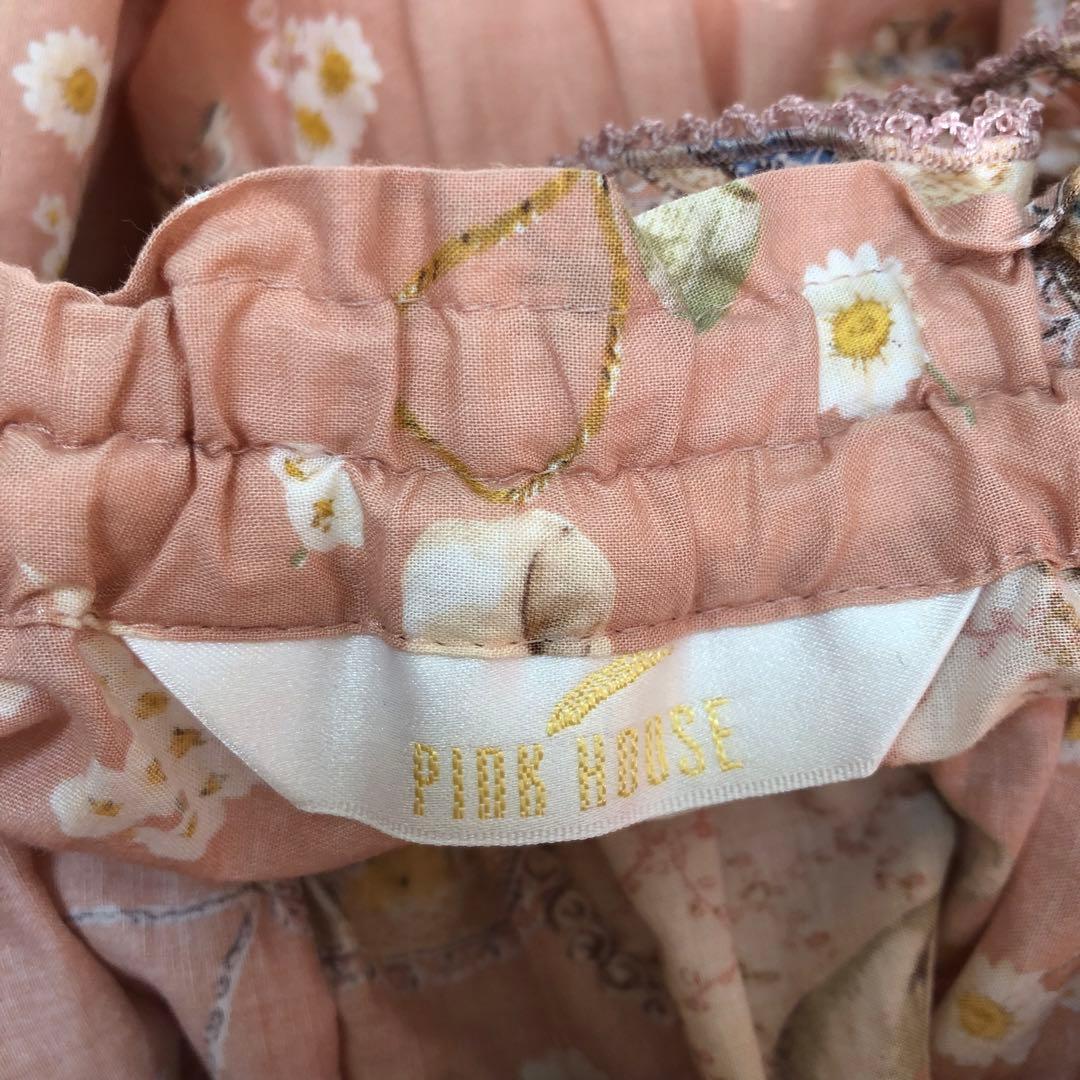 PINK HOUSE スコッティローズ柄スカート F ピンク色