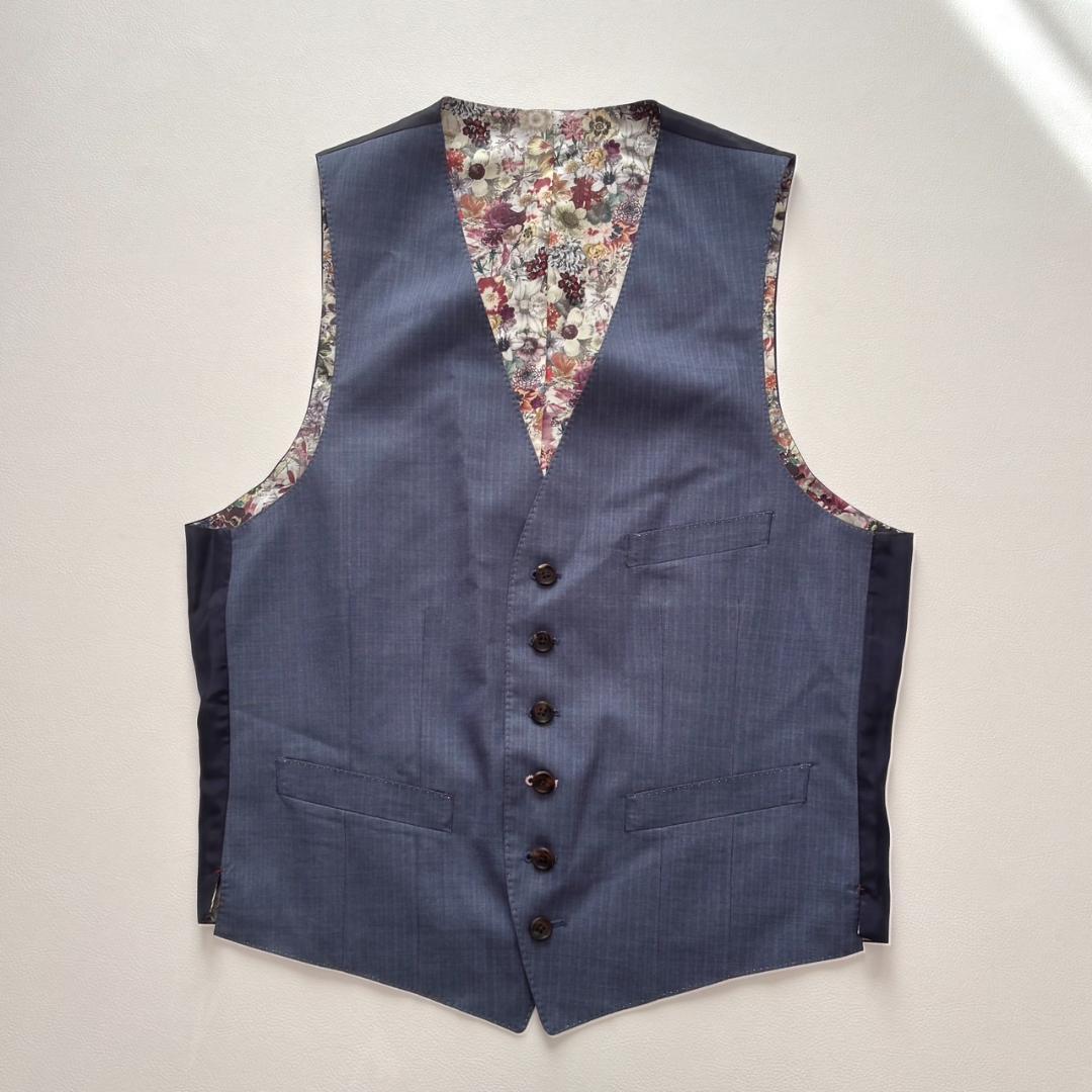 Paul Smith COLLECTION ベスト 花柄 シルク混 XL 日本製