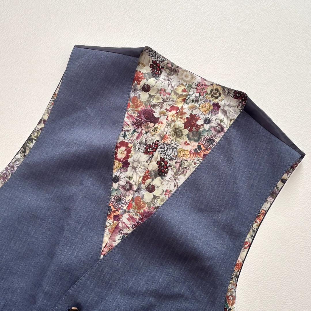 Paul Smith COLLECTION ベスト 花柄 シルク混 XL 日本製