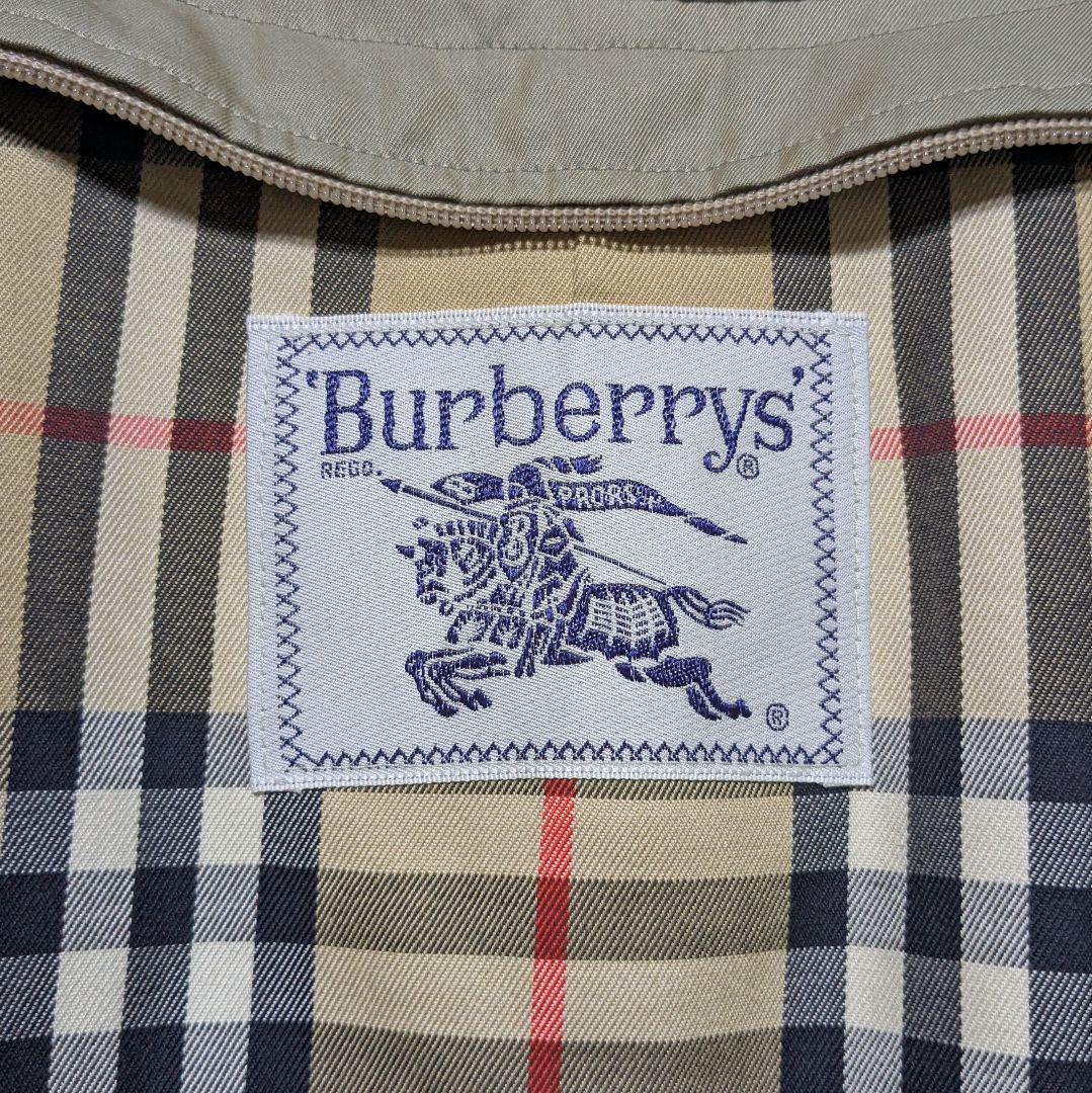 美品 80～90s バーバリー ステンカラーコート レディース 白タグ 玉虫13