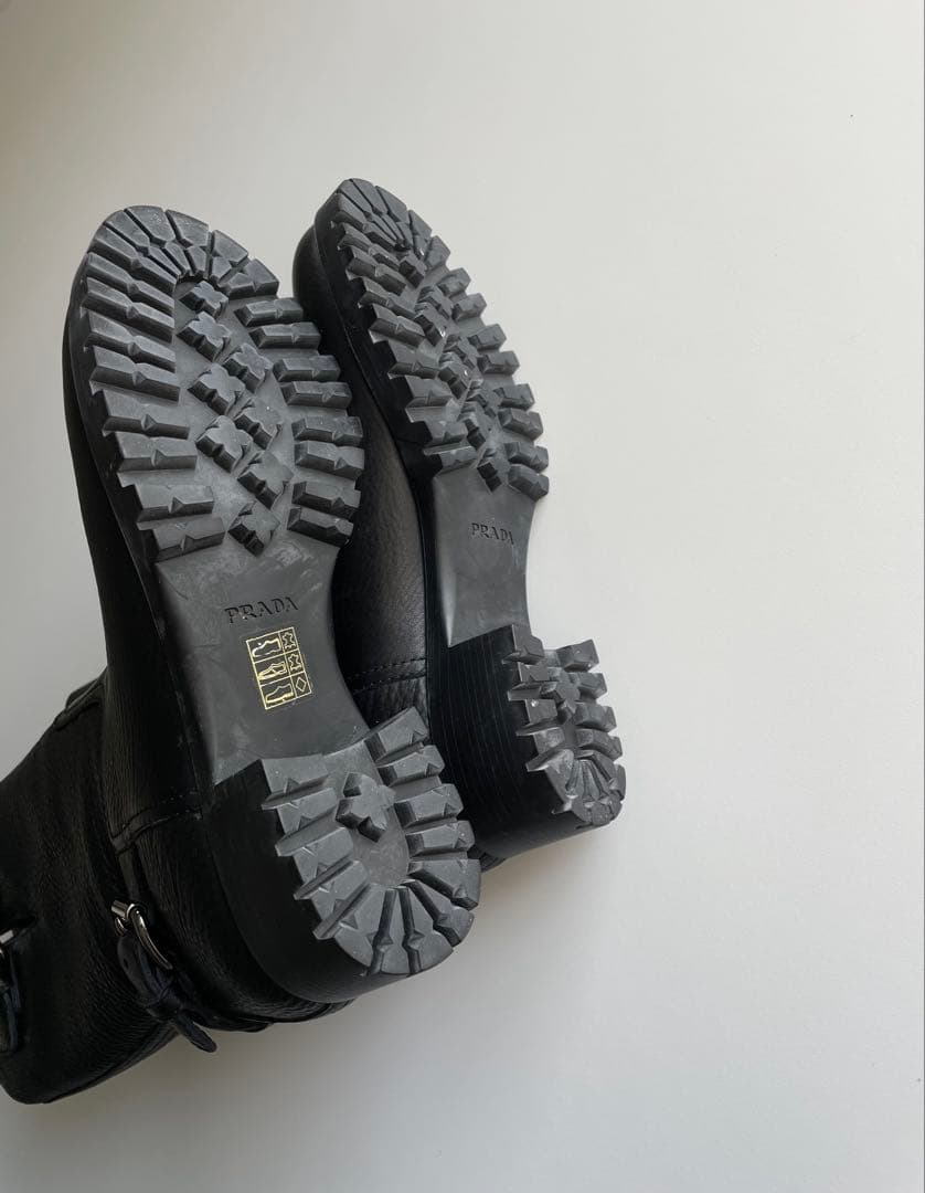 靴 PRADA Leather Boots 38