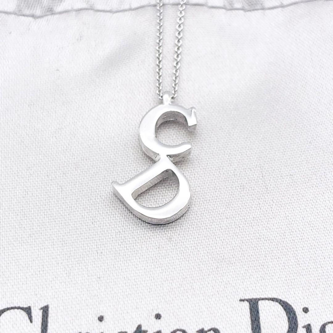 2998-1 極美品✨　Dior　ネックレス　CD ロゴ　希少　刻印　cm