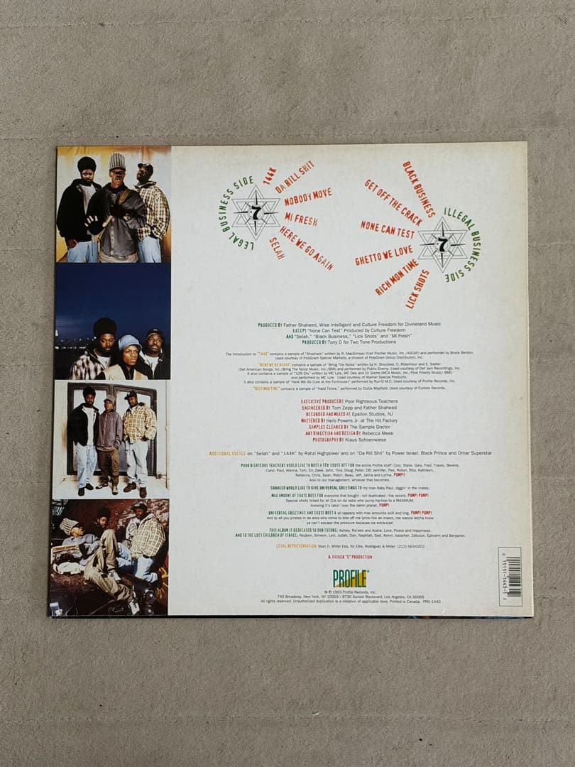 洋楽 Poor Righteous Teachers Black Business