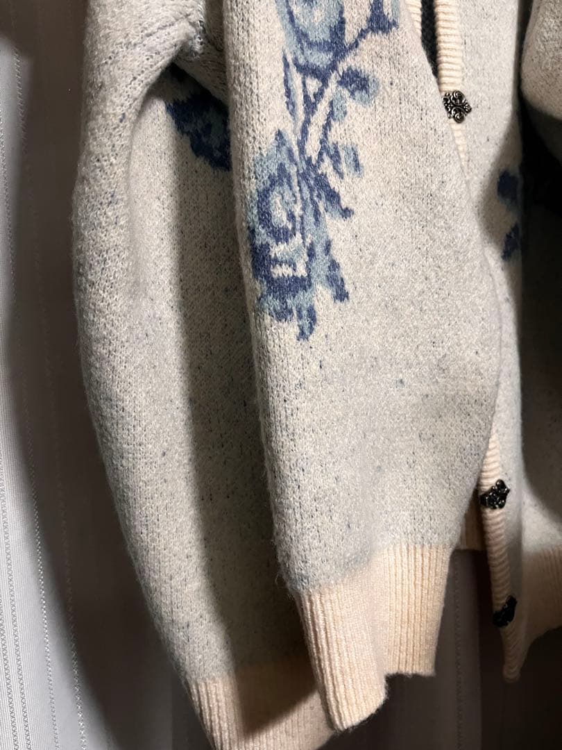 idem イデム　flower china cardigan