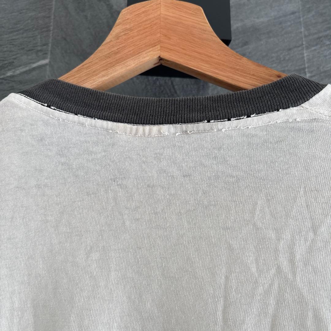 。*様 old stussy リンガーTシャツ 白タグ M