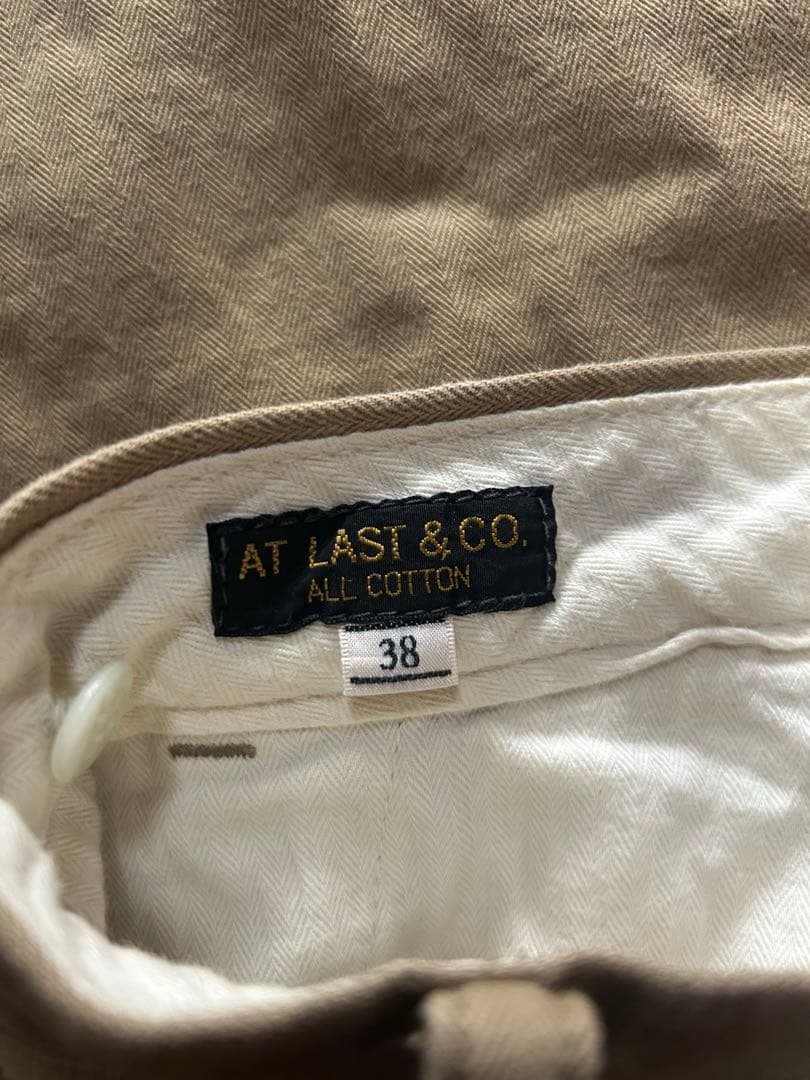AtLast ＆ Co ヘリンボーントラウザーパンツ テンダーロイン w38