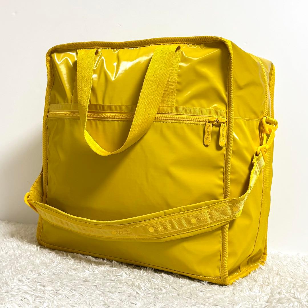 【美品】 レスポートサック CABIN BOSTON ヒトリップカナリアイエロー