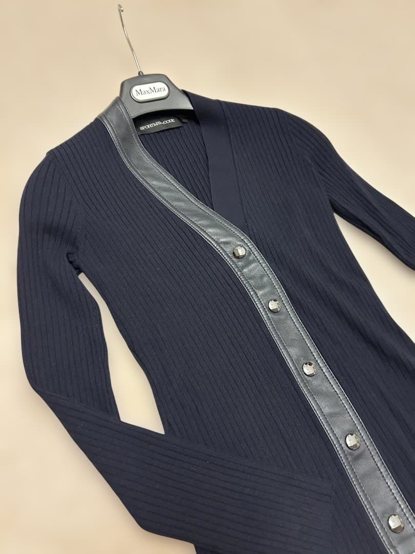 SPORTMAX CODE ネイビー カーディガン