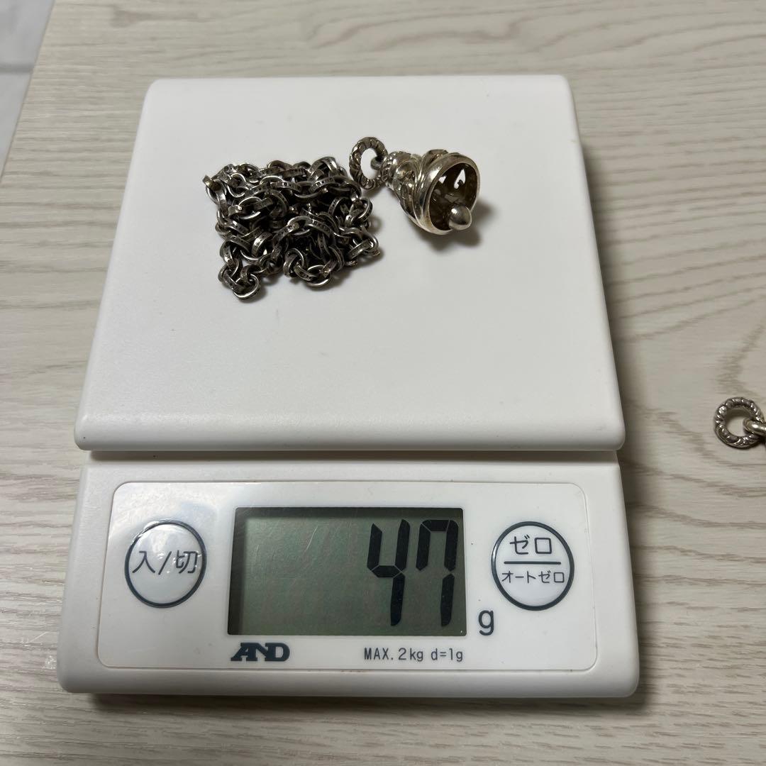 シルバー925 ベルネックレス　s925