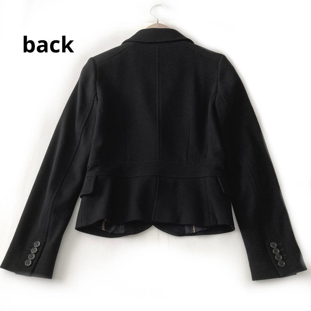 美★Paul Smith BLACK ジャケット 40　総裏地　花柄　ウール　黒