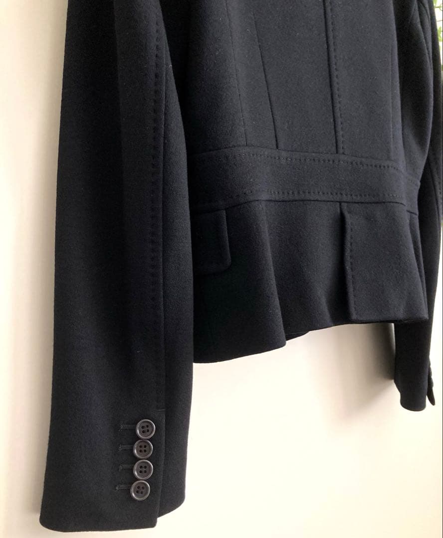 美★Paul Smith BLACK ジャケット 40　総裏地　花柄　ウール　黒