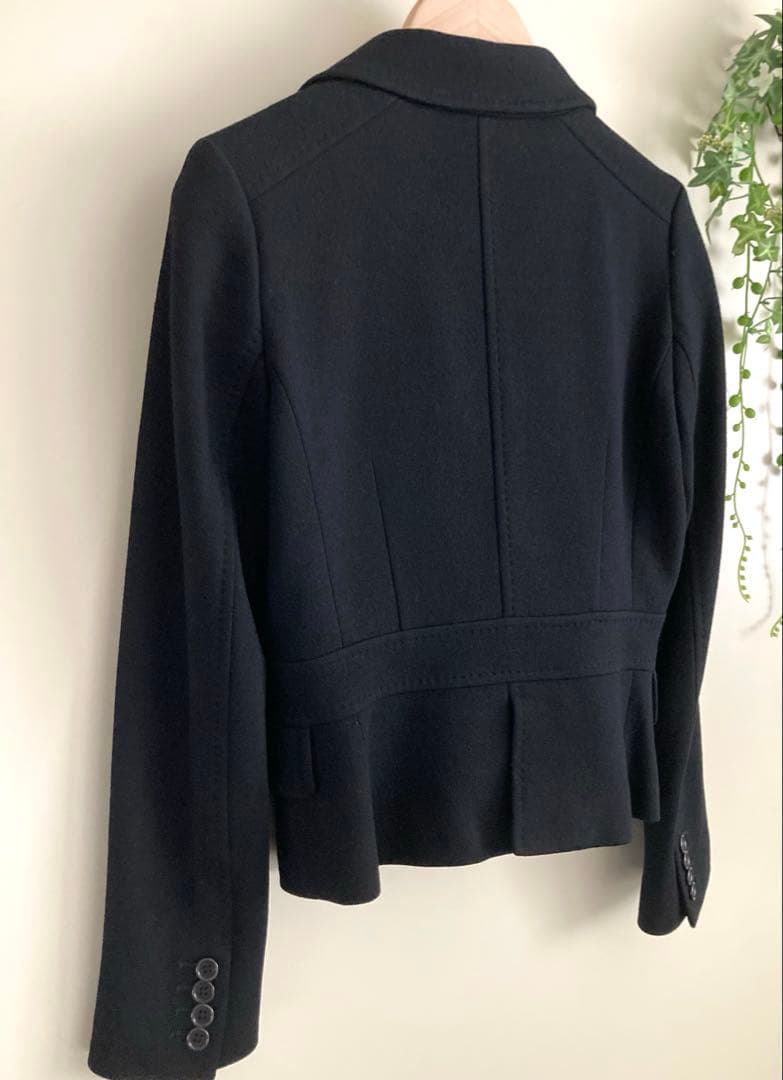 美★Paul Smith BLACK ジャケット 40　総裏地　花柄　ウール　黒
