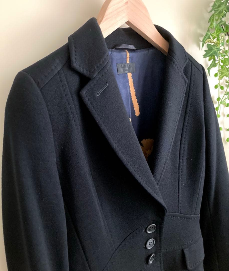美★Paul Smith BLACK ジャケット 40　総裏地　花柄　ウール　黒