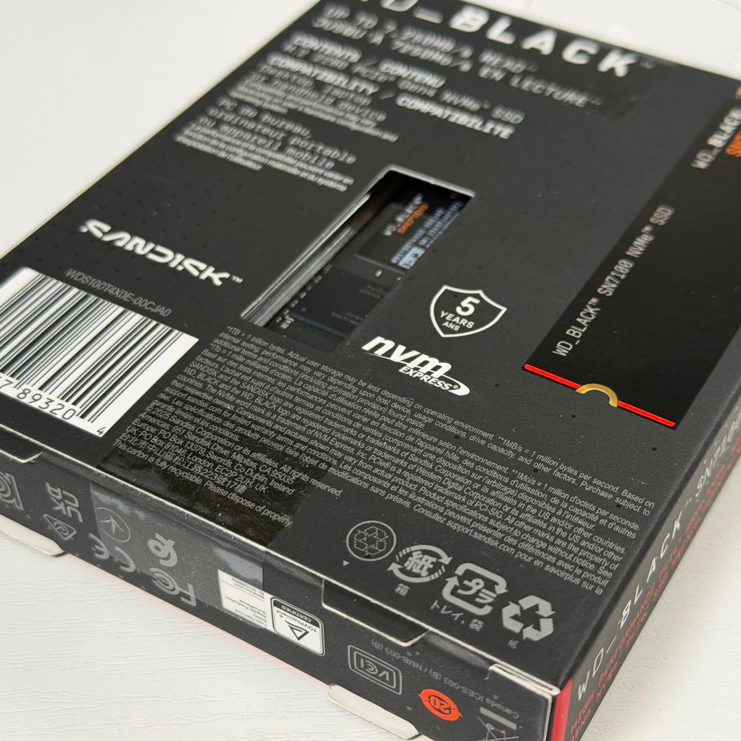 WD_BLACK SN7100シリーズ M.2 2280 SSD 1TB