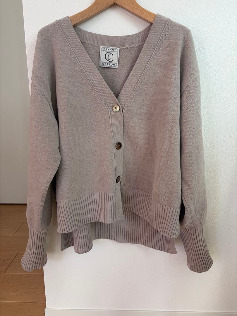 今季★ SALON adam et ropé Vネックカーディガン ベージュ