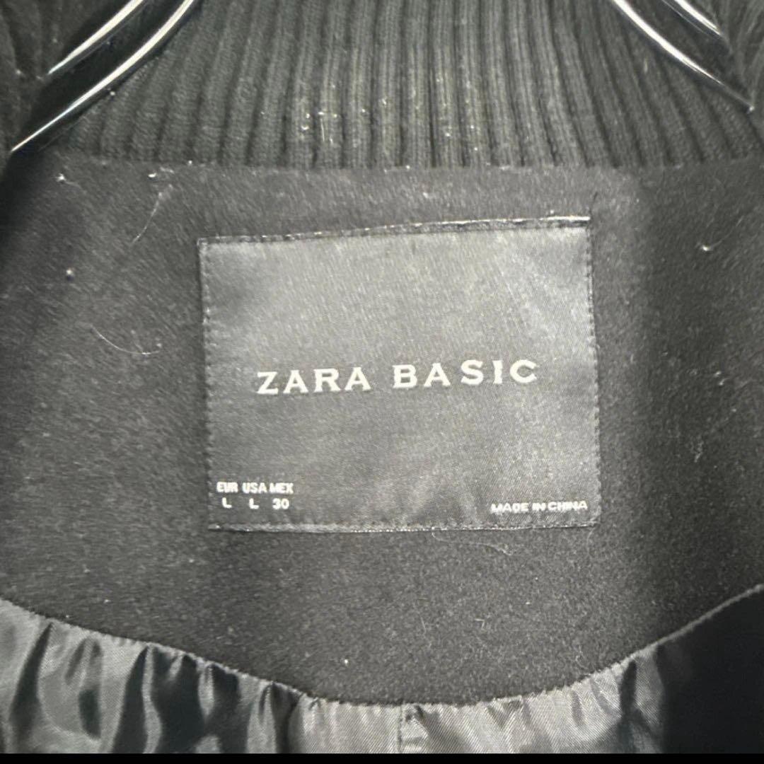 【最終値下げ！】ZARA ブラック ラナウールブルゾンジャケットLサイズ
