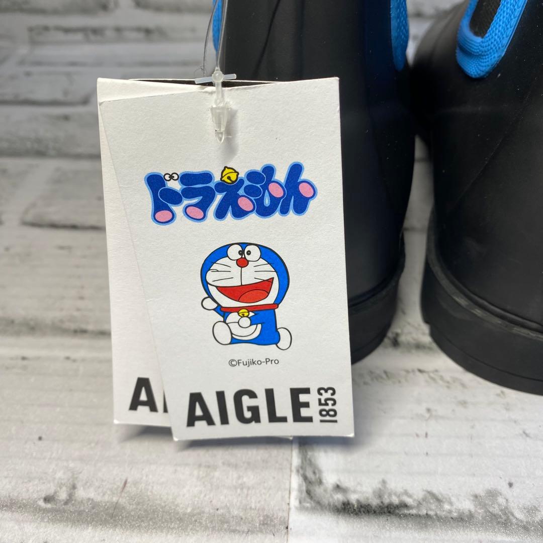 AIGLE エーグル ドラえもん コラボ カーヴィル ラバーブーツ 25.5cm
