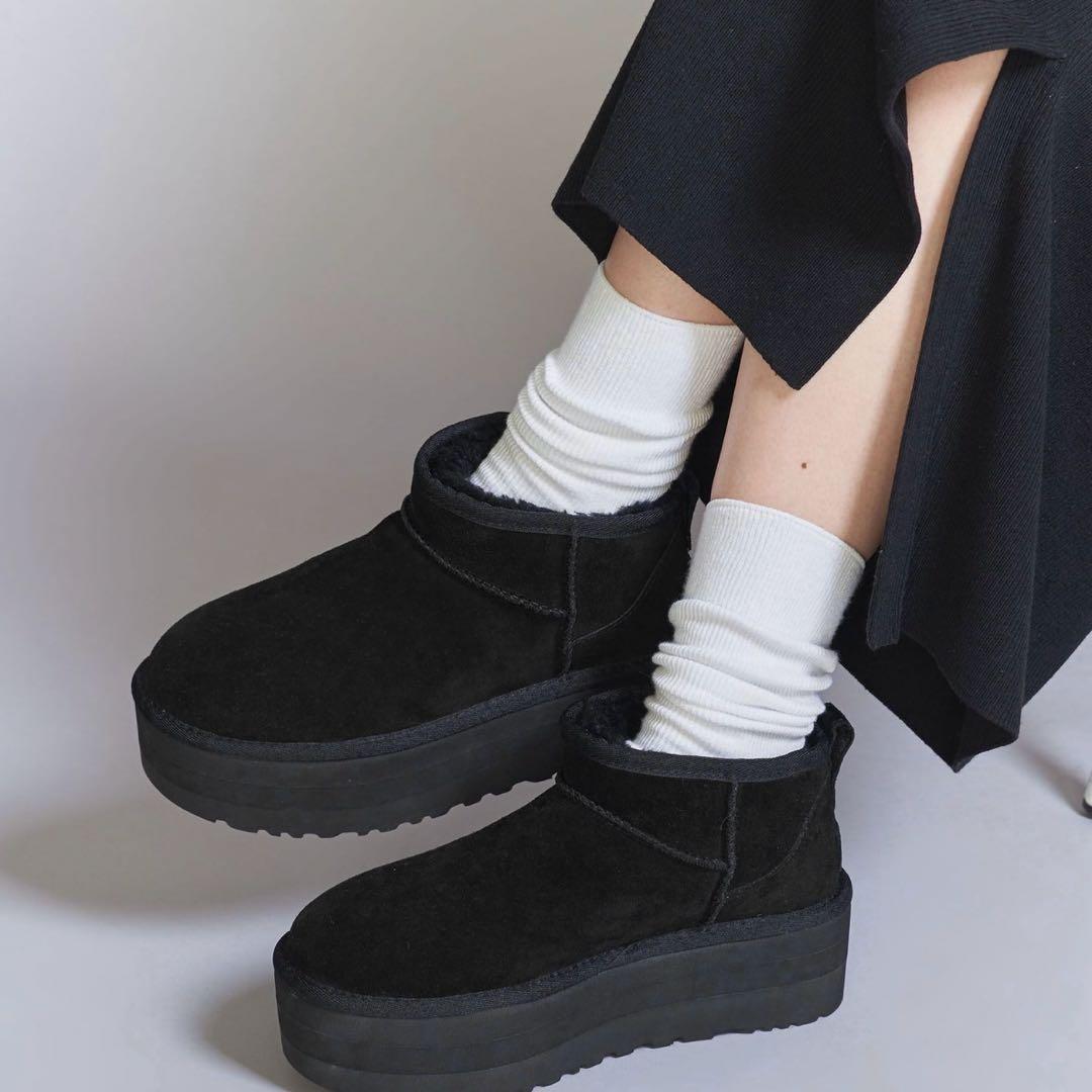 UGG ブーツ ムートンブーツ 厚底