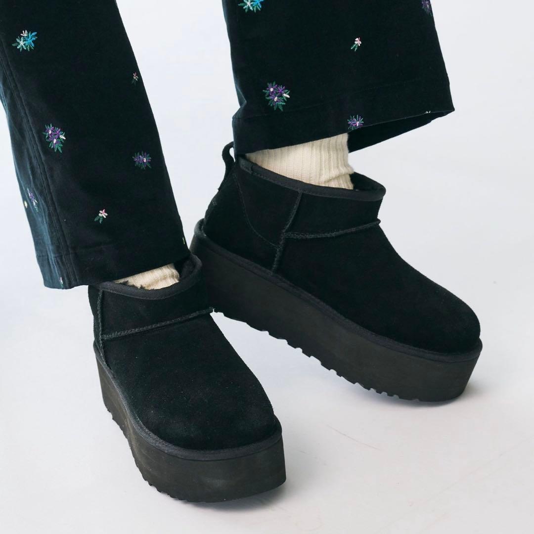 UGG ブーツ ムートンブーツ 厚底