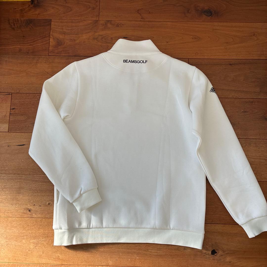 今夜限定お値下げ 美品　BEAMS GOLF ハーフジップ セーター ホワイトL