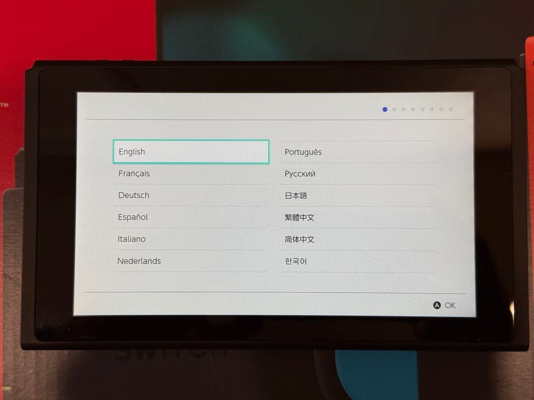 【中古美品】任天堂ニンテンドースイッチSwitch ネオンブルー・レ本体