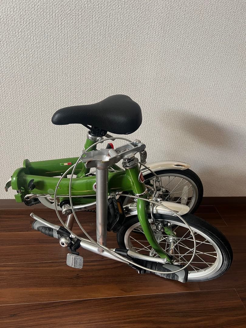 FIAT折りたたみ自転車 緑色 16インチ