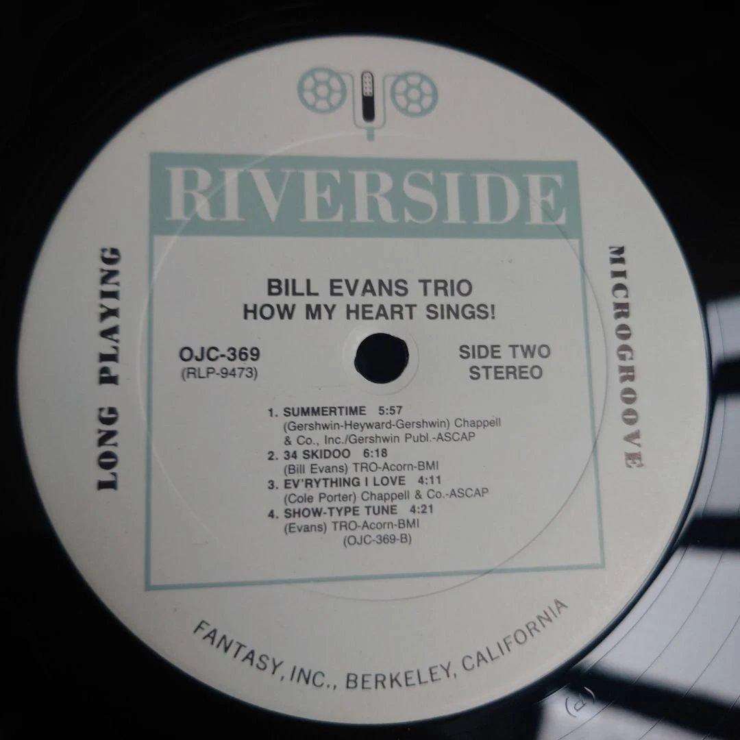 US盤Bill Evans Trio How My Heart Sings!